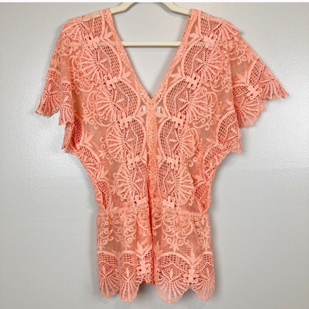 Night Cap Coral blouse size 2